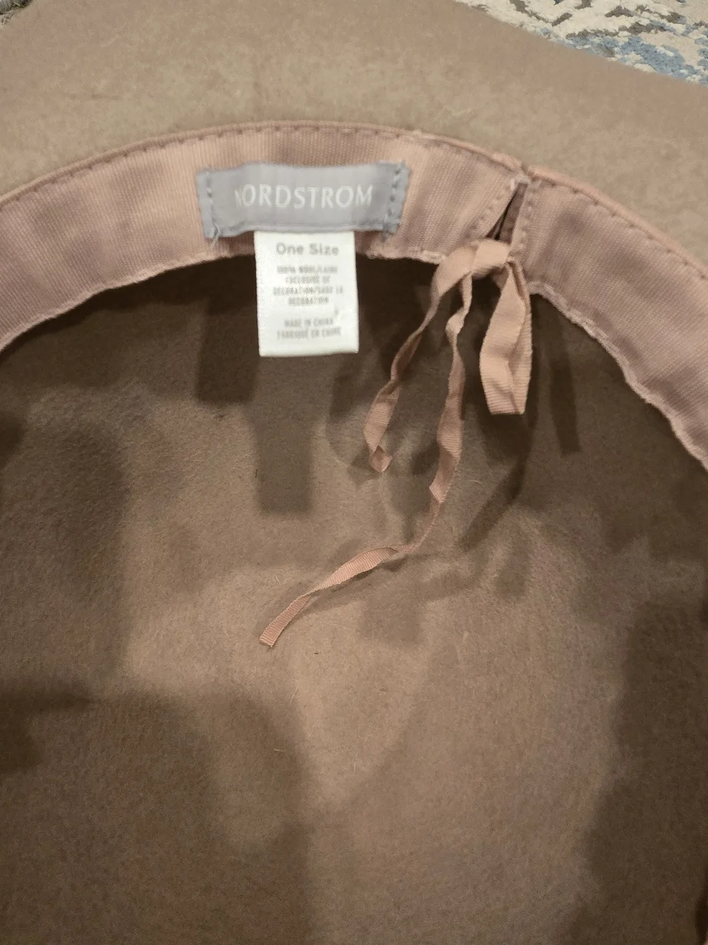 Nordstrom Wide-Brim Hat in Taupe